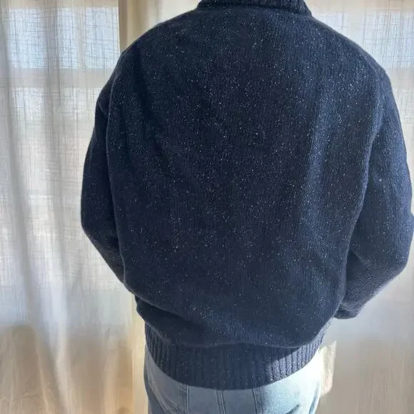 Untuckit Vangone Wool Blend Sweater Mens XL 1/4 Button Lambs Wool Blend - Picture 3 of 10